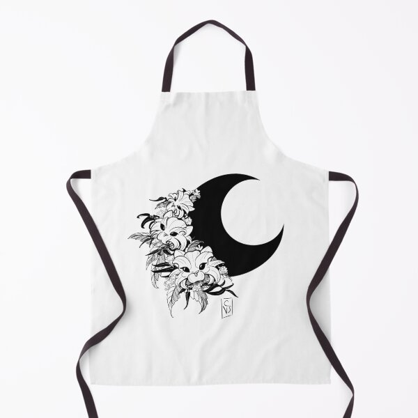 Item preview, Catflowers on a black moon night designed and sold by CleyVonSlay.