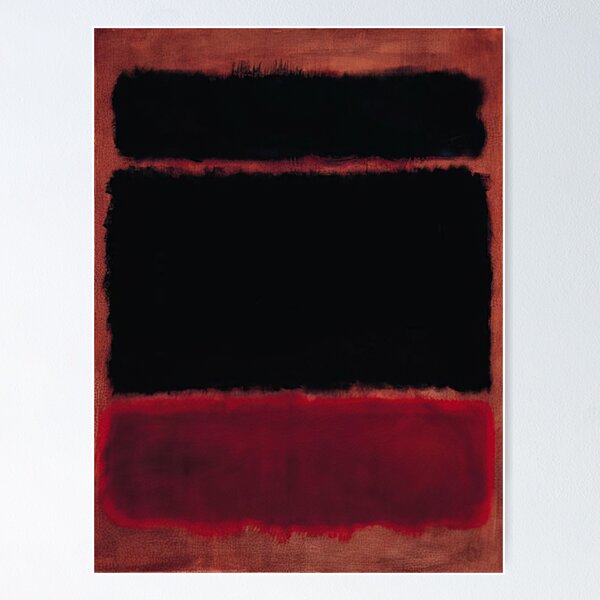 Item preview, Mark Rothko - Black In Deep Red 1957 designed and sold by irynaartbyim.