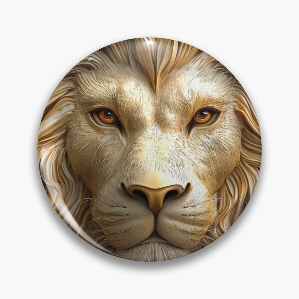 Item preview, Majestic 3D Lion Head - Bold Design for Apparel and Accessories designed and sold by alinbos26.