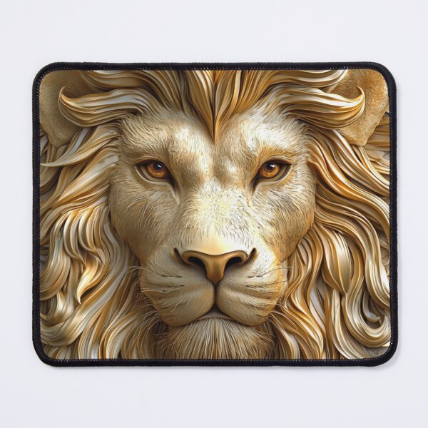 Item preview, Majestic 3D Lion Head - Bold Design for Apparel and Accessories designed and sold by alinbos26.