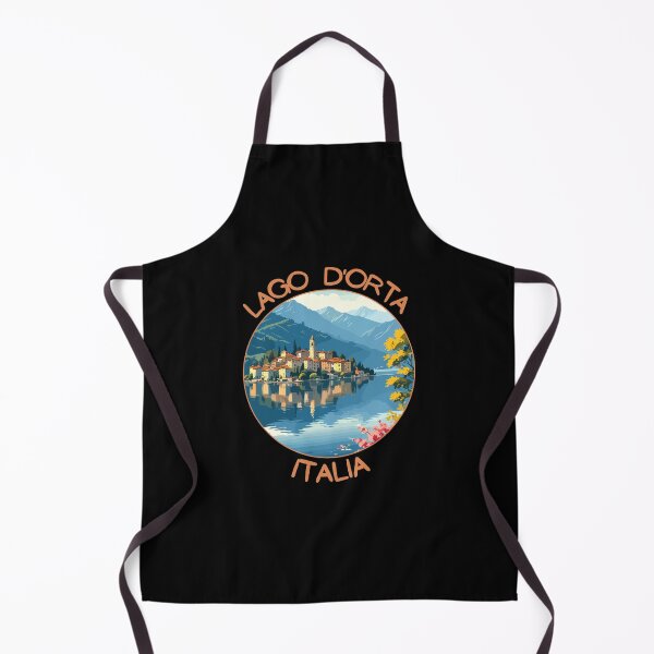 Item preview, Lago d'Orta Italia Retro Art Travel Emblem designed and sold by MaateoDesign.