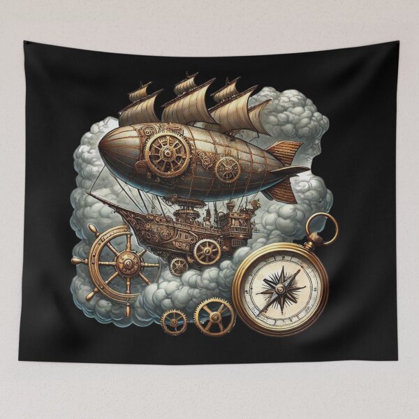 Item preview, Steampunk Airship designed and sold by Myra365Art.