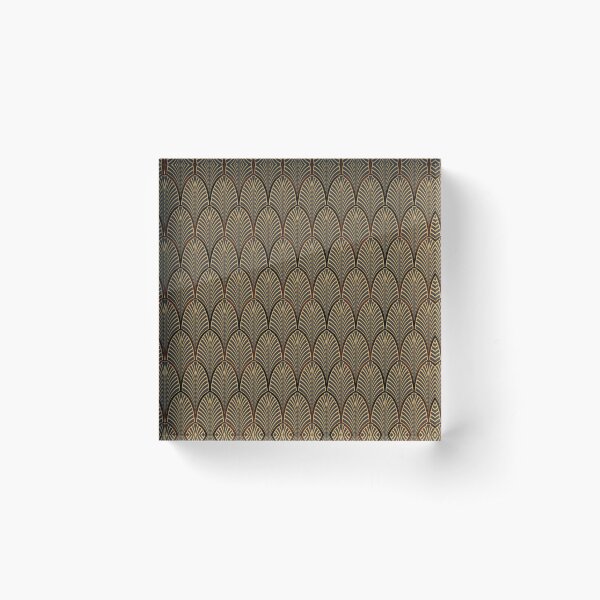 Item preview, Art Deco pattern in antique gold designed and sold by iGus.