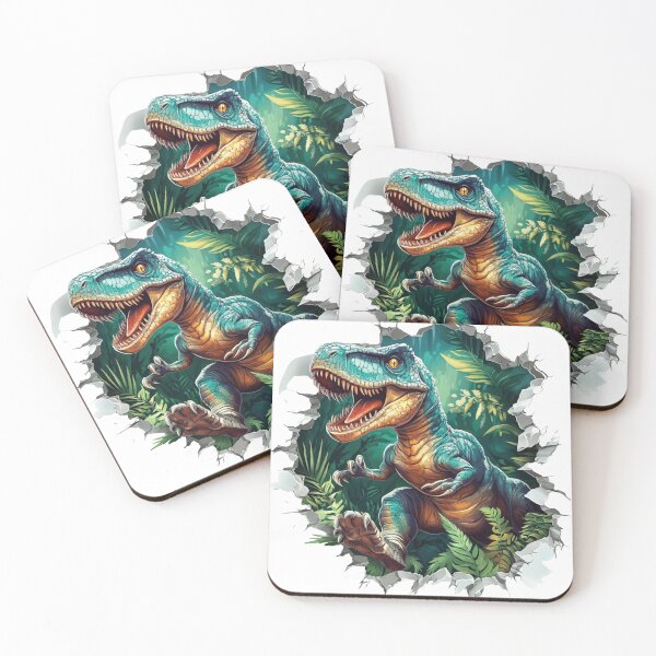 Item preview, 3D T-Rex Sticker - Dynamic Prehistoric Design for Apparel and Accessories designed and sold by alinbos26.