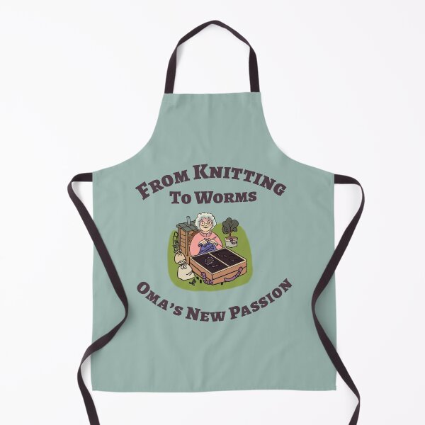 Item preview, From Knitting to Worms, Oma’s New Passion designed and sold by Zilpa’s Prints.