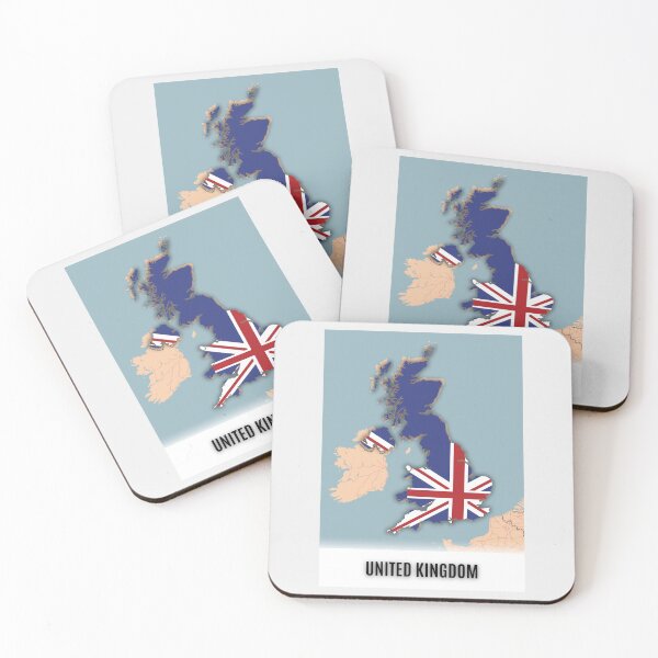 Item preview, England & UK Map Art – Unique Wall Decor for Geography Lovers designed and sold by Psycho-Crazy.