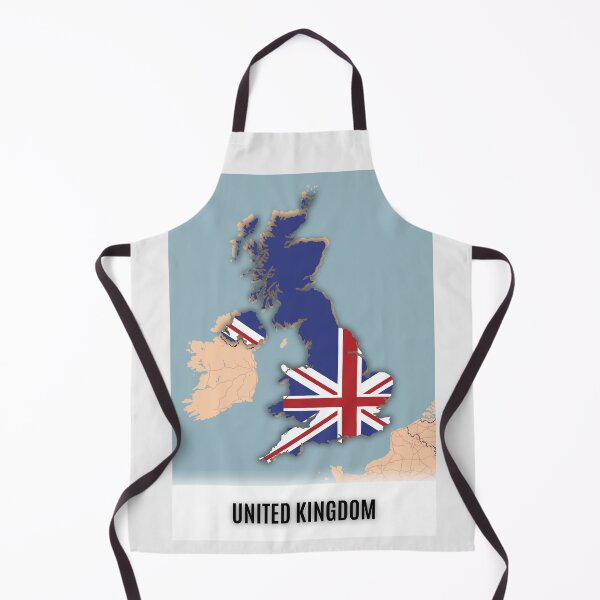 Item preview, England & UK Map Art – Unique Wall Decor for Geography Lovers designed and sold by Psycho-Crazy.