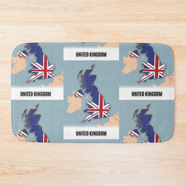 Item preview, England & UK Map Art – Unique Wall Decor for Geography Lovers designed and sold by Psycho-Crazy.