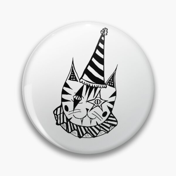 Item preview, Big Party Hat Carnival Circus Jester Clown Kitty Cat designed and sold by KayTurtless.