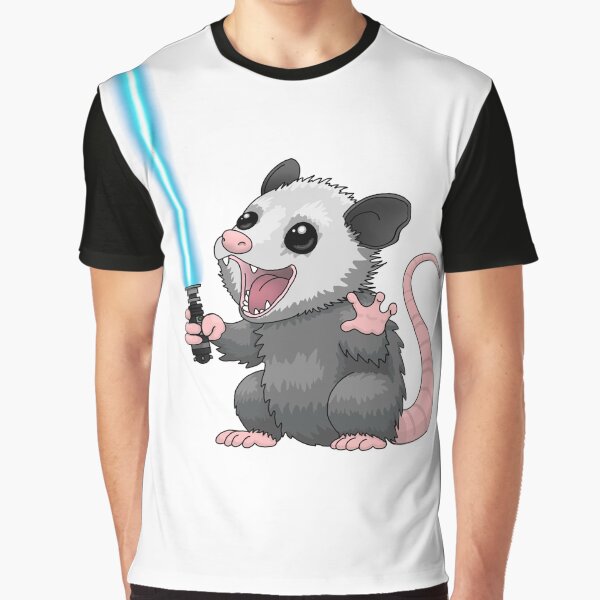 Vista previa del artículo con la obra «zarigüeya jedi», diseñado y vendido por 752Designs.