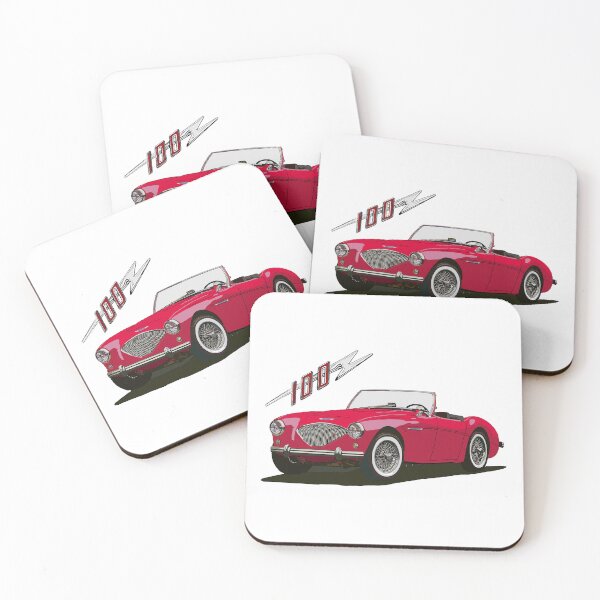 Item preview, Red Austin Healey 100 designed and sold by avenueart01.