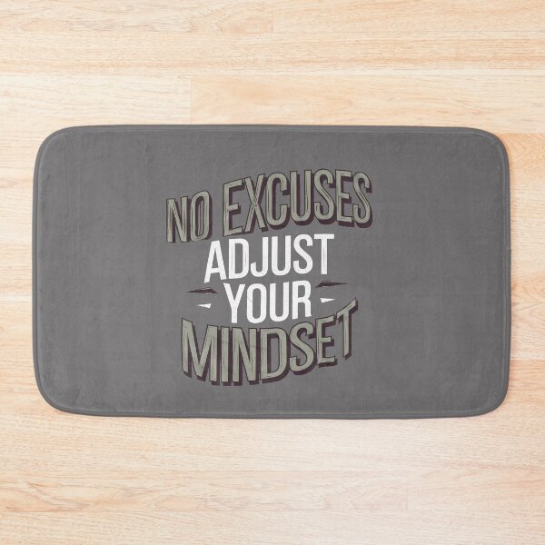 Item preview, Motivational Saying, No Excuses, Adjust Your Mindset  designed and sold by Logiamerch.