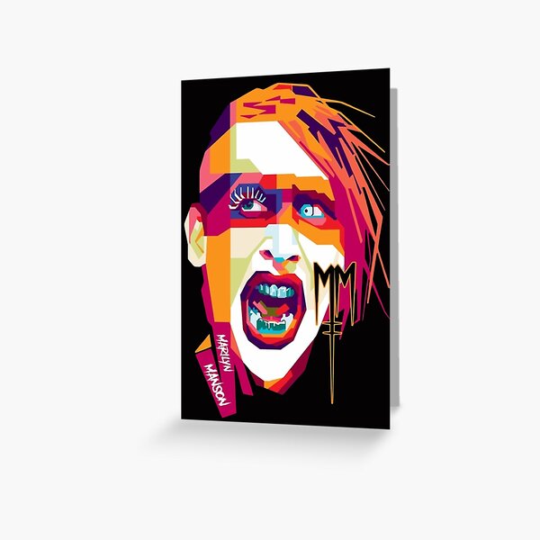 Item preview, Marilyn Manson - Colorful Pop Art designed and sold by New Mentality: Mindset Apparel.