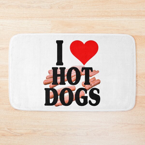 Item preview, Hot Dogs I Love Them (seriously) designed and sold by blueversion.