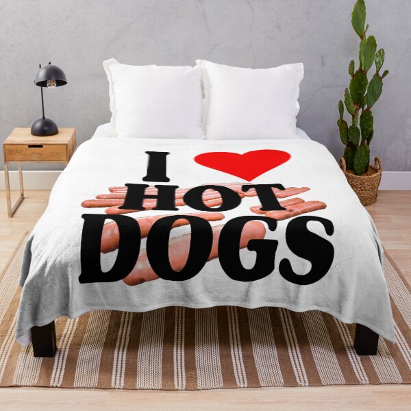 Item preview, Hot Dogs I Love Them (seriously) designed and sold by blueversion.