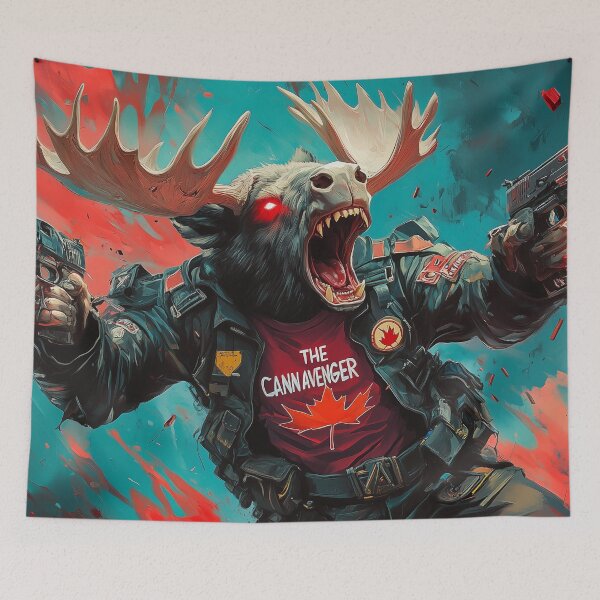 Item preview, Fury of the Cyber Moose Avenger designed and sold by willmmcintosh.