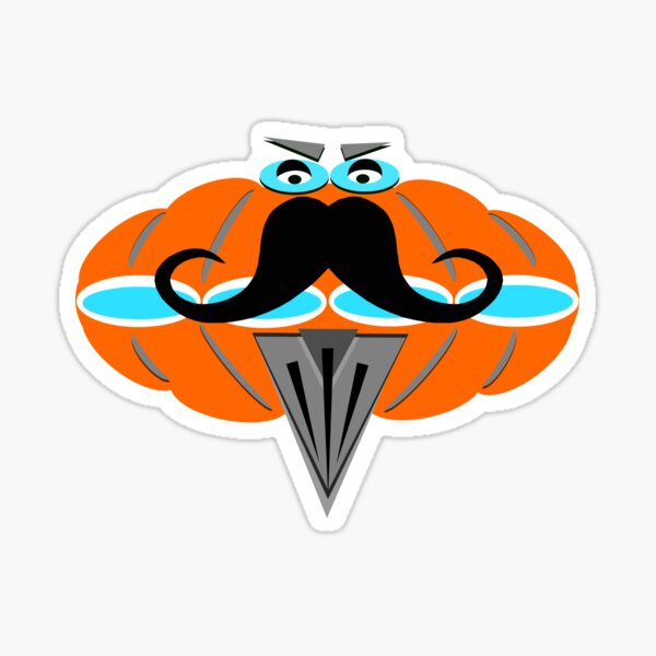 Item preview, Mr Mustachio TBC Race Ready in KTM Orange designed and sold by Piss Take .