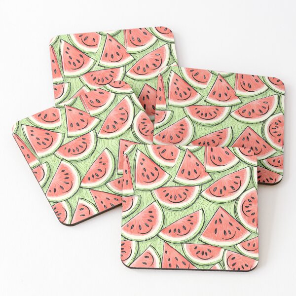 Item preview, Watermelon Slices with Happy Faces designed and sold by Ciervo Primavera.