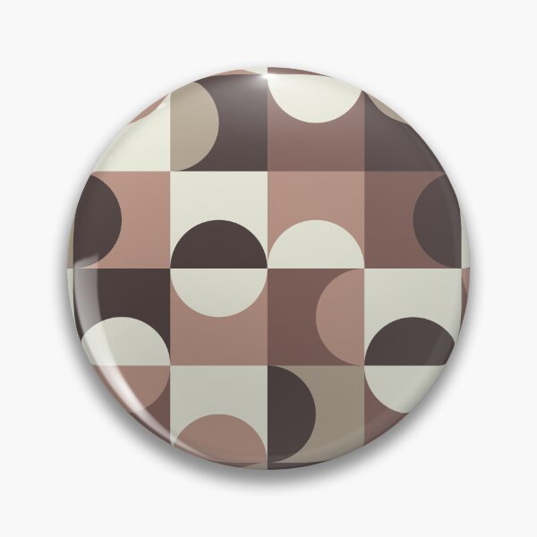 Item preview, Minimalist  Mid century  abstract circles pattern in mocha mousse, tan and brown  designed and sold by Yasminepatterns .