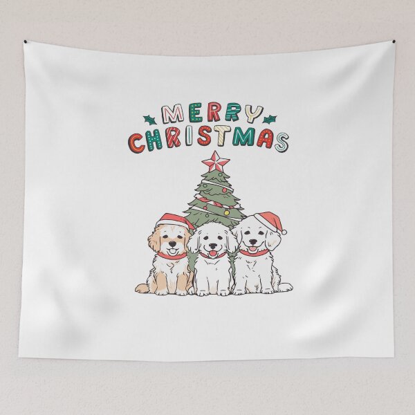 Item preview, Sweet Dogs Celebrating Christmas designed and sold by Catword.