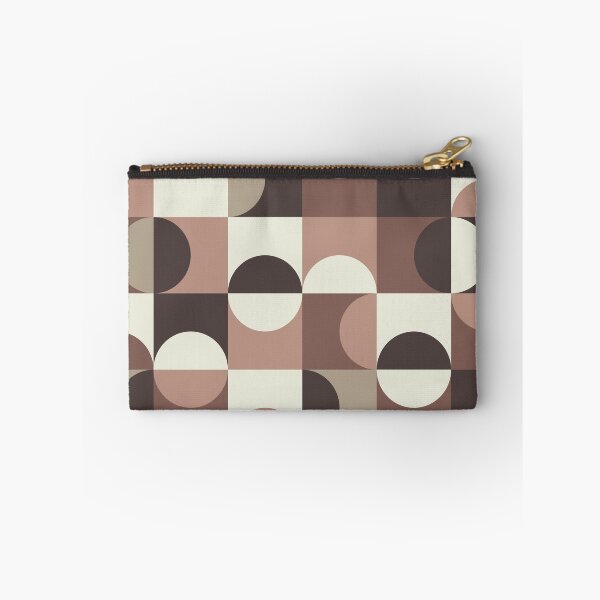 Item preview, Minimalist  Mid century  abstract circles pattern in mocha mousse, tan and brown  designed and sold by Yasminepatterns .