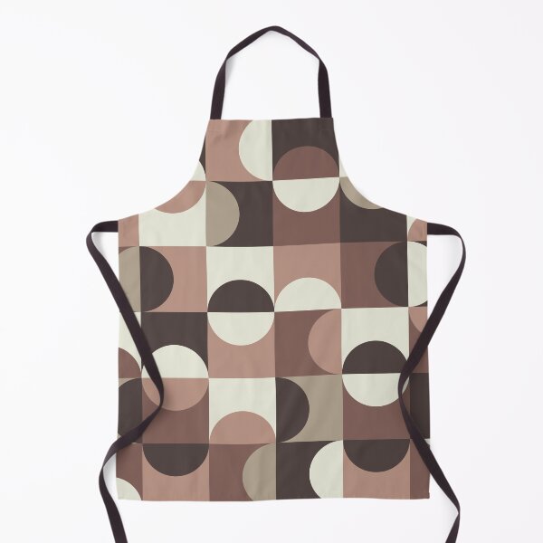 Item preview, Minimalist Mid century abstract circles pattern in mocha mousse, tan and brown designed and sold by Yasminepatterns .