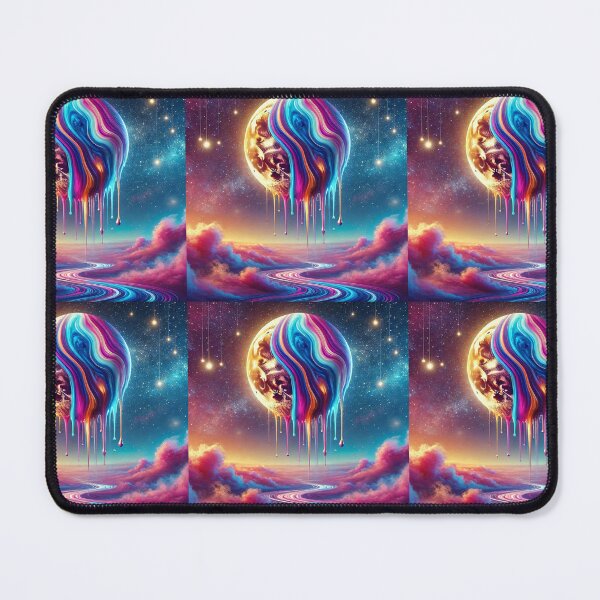 Item preview, Colorful, waxy melting moon designed and sold by SparkzPress.