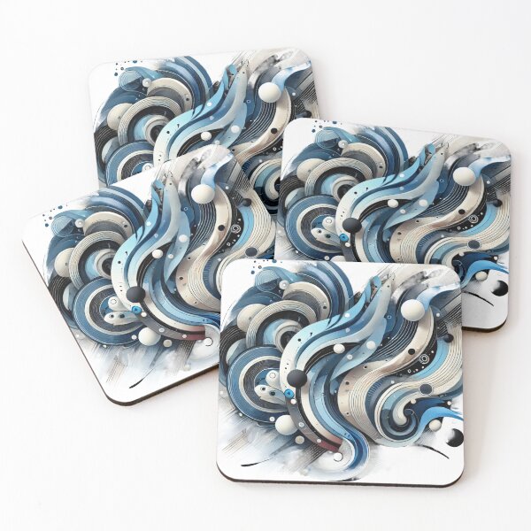 Item preview, Waves Abstract Art Canvas  designed and sold by WearitToday.