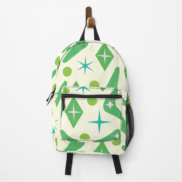 Item preview,   Mid Century Green Boomerangs with Atomic Starbursts Pattern  designed and sold by Yasminepatterns .
