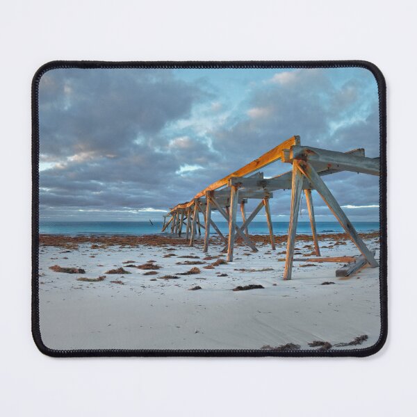 Item preview, Eucla - Jetty Ruins Western Australia Sunrise Sunlight designed and sold by Adam Gormley.