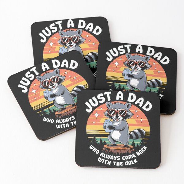 Item preview, Just A Dad Who Always Came Back With The Milk Racoon Fathers designed and sold by KHABIRITI.
