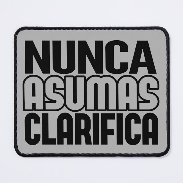Item preview, Never Assume Clarify designed and sold by rubenarocho.