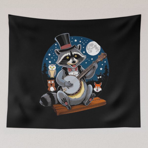 Item preview, Funny Opossum Playing Banjo Raccoon Banjo Serenade designed and sold by Amanda's Factory.