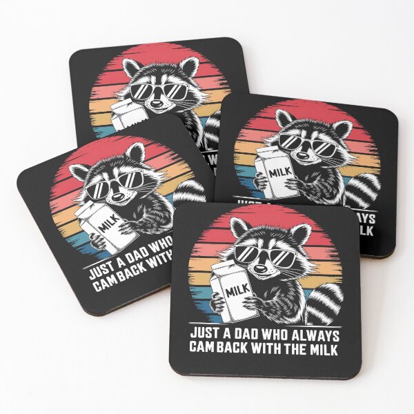Item preview, Just A Dad Who Always Came Back With The Milk Racoon Fathers designed and sold by KHABIRITI.