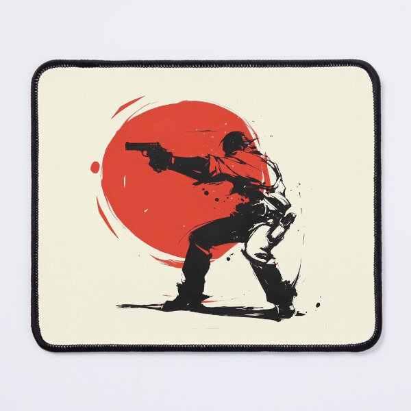 Item preview, Dynamic Gun Stance – Minimalist and Stylish Illustration designed and sold by Windy-market.