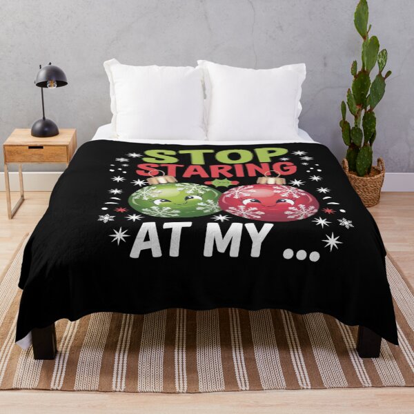 Item preview, Stop Staring At My... Balls Funny Ugly Christmas Adult Humor designed and sold by KHABIRITI.