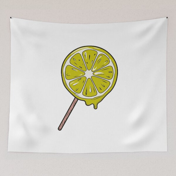 Item preview, Lemon Slice Lollipop Illustration - Fresh and Playful Citrus Design designed and sold by Timegraf.