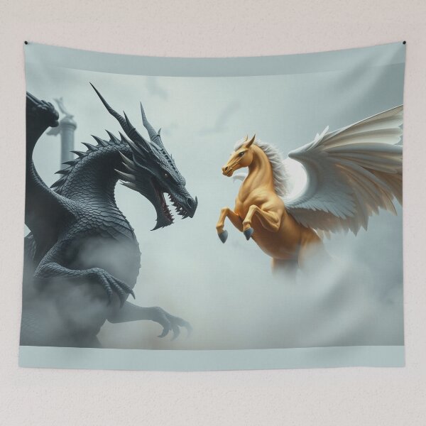 Item preview, Dragon v Pegasus designed and sold by Skye Ryan-Evans.