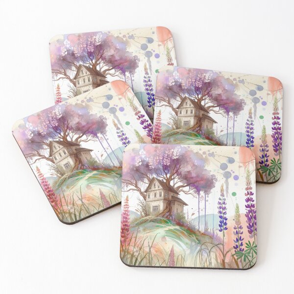 Item preview, Whimsical Cottage by Watercolor designed and sold by Beyondnote-Art.
