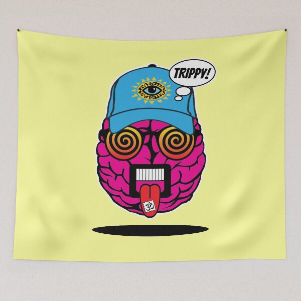 Item preview, Trippy Psychedelic Brain designed and sold by moon70star-m70s.