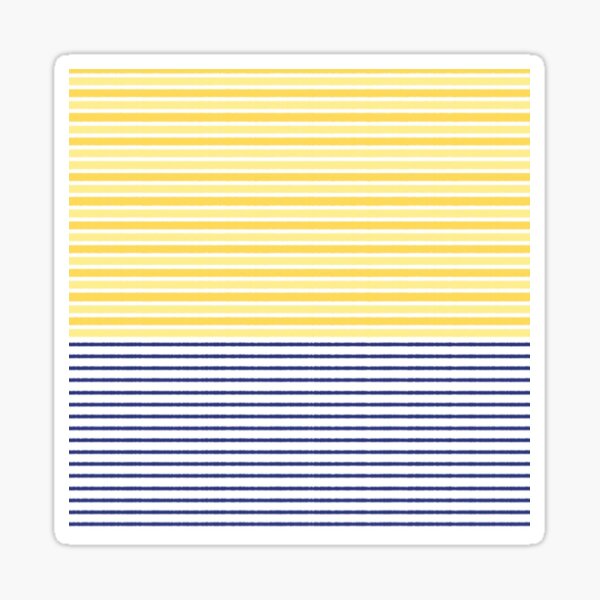 Item preview, Yellow and Blue Horizontal Stripes Pattern on White Background designed and sold by photopictures.