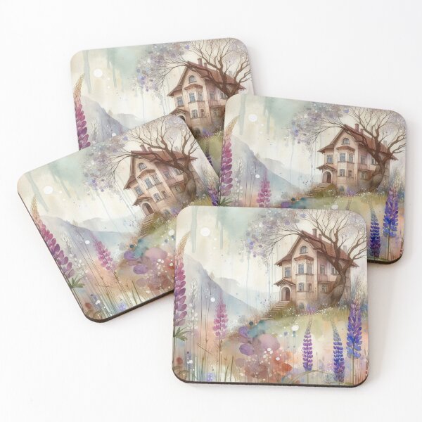 Item preview, Whimsical Cottage by Watercolor designed and sold by Beyondnote-Art.
