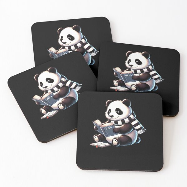 Item preview, All the Cool Kids are Reading, Book Panda Lovers  designed and sold by Creat-Des.