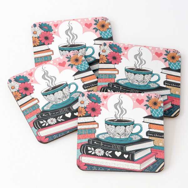 Item preview,  Coffee and books designed and sold by MarisePix.