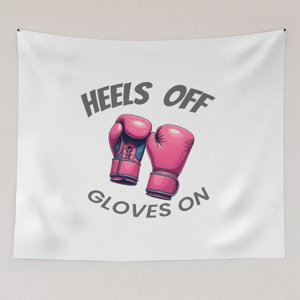 Item preview, Heels Off Gloves On - Female Boxing designed and sold by kjp-design.