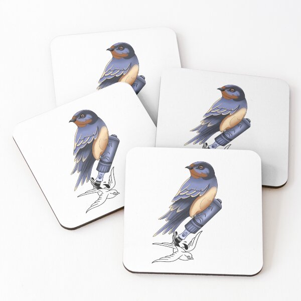 Item preview, Swallow bird tattooing a swallow bird designed and sold by theartsyeq_art.