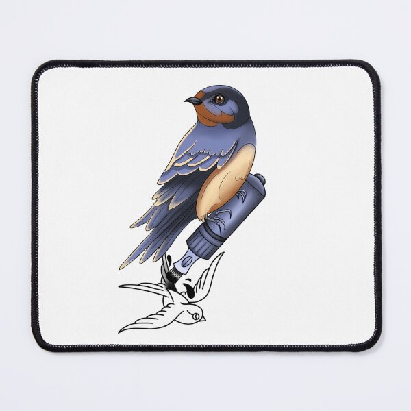 Item preview, Swallow bird tattooing a swallow bird designed and sold by theartsyeq_art.