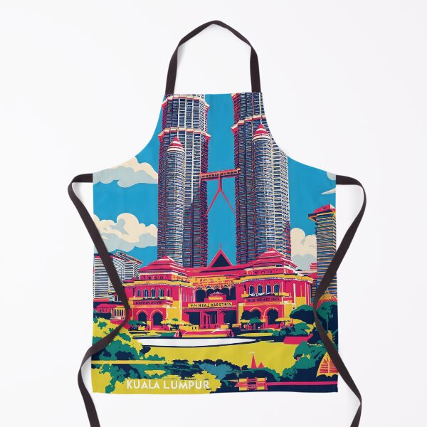 Item preview, Petronas Twin Towers Malaysia Vintage Travel Tourism designed and sold by TravelersGems.