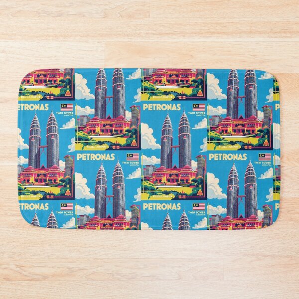 Item preview, Petronas Twin Towers Malaysia Vintage Travel Tourism designed and sold by TravelersGems.