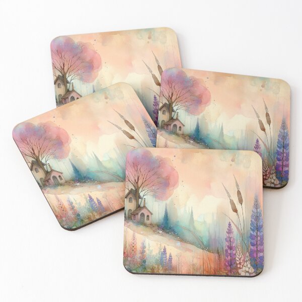 Item preview, Whimsical Cottage by Watercolor designed and sold by Beyondnote-Art.